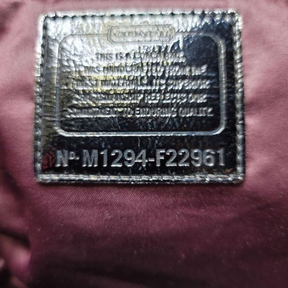 Coach bag purple silver and grey beautiful colors - Picture 5 of 10